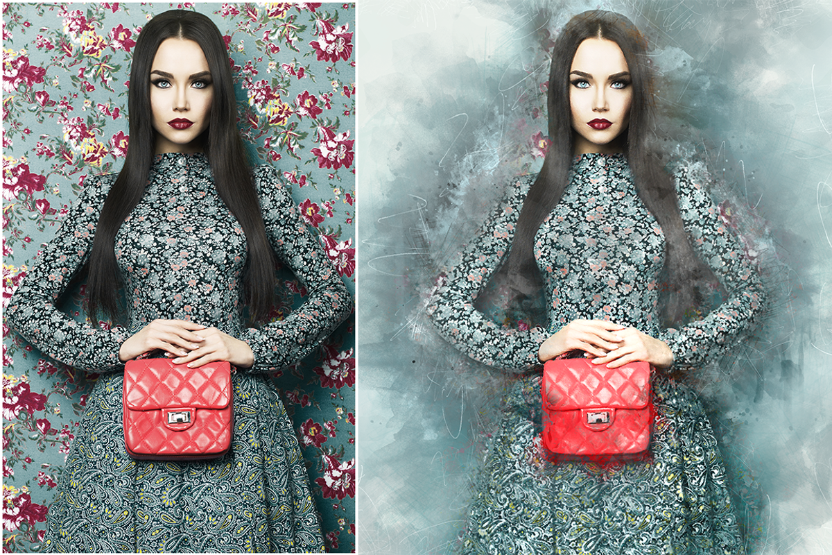 Watercolor Photoshop Action, an Action Add-On by LUXDesignStudios (Photo 3 of 7)