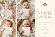 Cute Nursery Card Mockups., a Books & Magazine Mockup by Designwork (Thumbnail 1 of 15)
