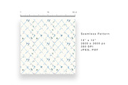 6 Seamless Pattern: Blue Floral, a Pattern Graphic by StudioCitra (Thumbnail 7 of 10)
