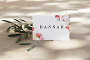 watercolor 8 peonies wedding cards, an Invitation Template by TurquoiseDesign (Thumbnail 7 of 7)