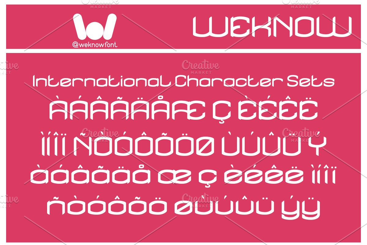 Five Senses font, a Font by weknow (Photo 9 of 9)