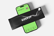 Instagram Carousel Mockup, a Product Mockup by safrizalstudio (Thumbnail 4 of 4)