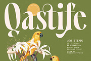 Qastife Elegant Display Serif, a Serif Font by timelesstype.co (Thumbnail 1 of 20)