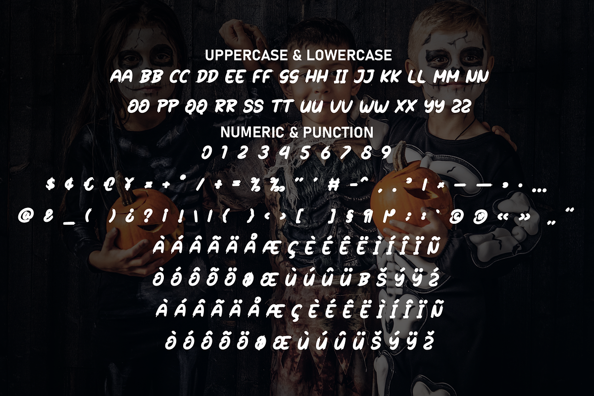 Retro Halloween | Script Font, a Script Font by Scratchones (Photo 7 of 8)