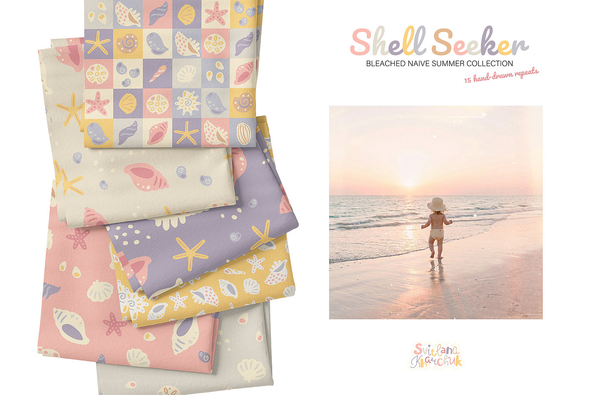 Shell Seeker: vector patterns, a Pattern Graphic by Svitlana Kharchuk (Photo 6 of 10)