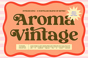 Aroma Vintage - Retro Serif Font, a Serif Font by timelesstype.co (Thumbnail 1 of 15)