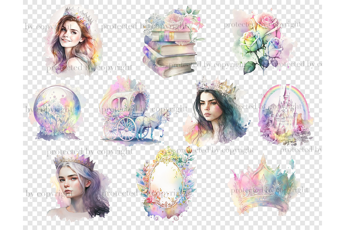 Pastel Princess Watercolor, a Person Illustration by GlamArtZhanna (Photo 4 of 5)
