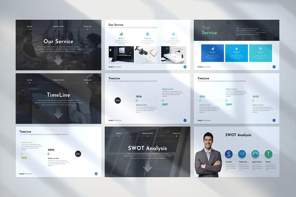 Simple Keynote Template, a Presentation Template by WhiteGraphic (Photo 9 of 16)
