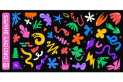 Groovy shapes abstract funky forms, a Decorative Illustration by Seavector Studio (Thumbnail 3 of 3)