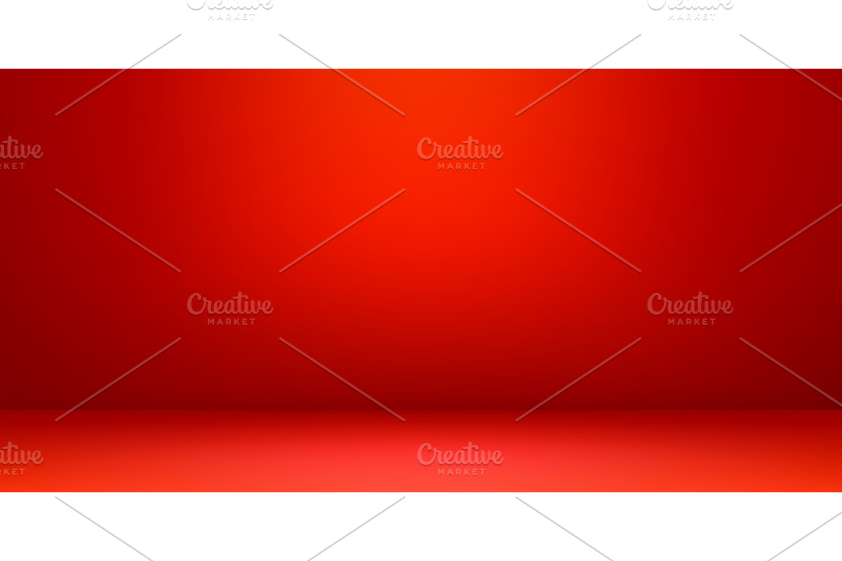 Red empty room bg, studio light, a Decorative Illustration by Buch&Bee