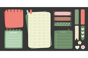 Cute doodle stationery with memo, an Object Illustration by art PVP - market