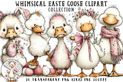 Whimsical Easter Goose Clipart, an Illustration by OK Design (Thumbnail 1 of 6)