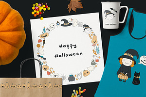 Halloween Bundle Cute Illustrations