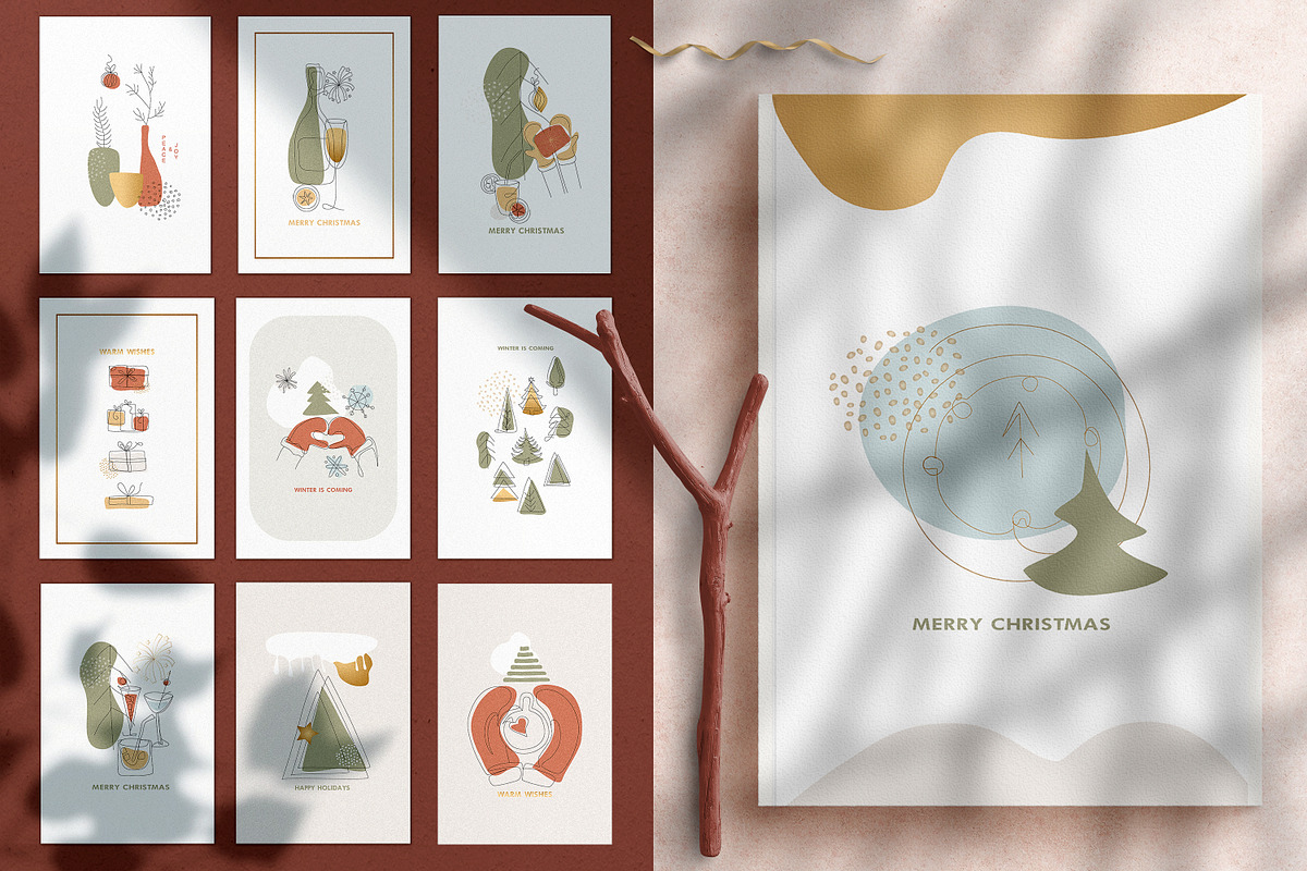 Abstract CHRISTMAS Collection, a Decorative Illustration by WildStrawberry Magic (Photo 2 of 15)