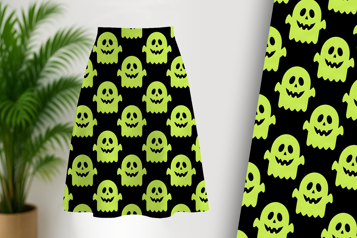 Halloween Cute Green Monsters, a Pattern Graphic by Sharon Schwalbe (Photo 2 of 6)