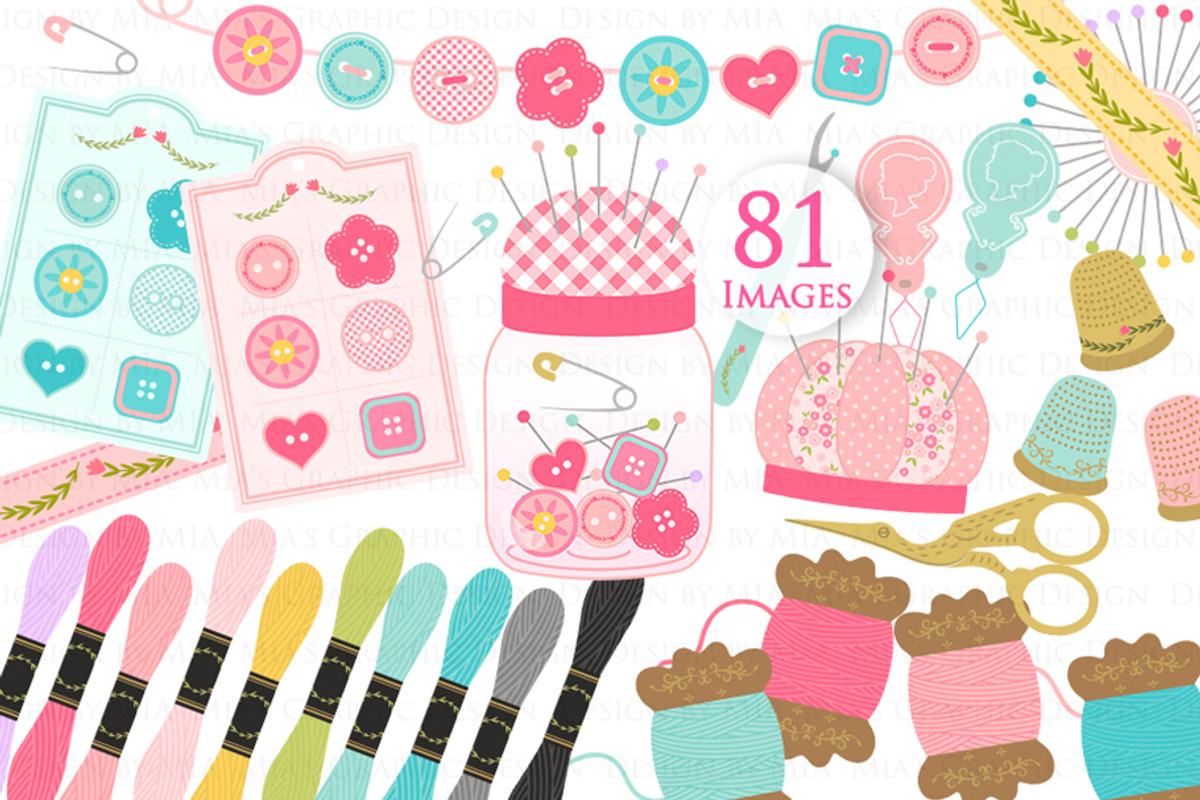 Sewing, Love Sewing Supplies, an Illustration by Mia's Graphic Design (Photo 3 of 9)