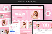 Retro Pink Wix Template, a Wix Template by Template Twist Shop (Thumbnail 1 of 10)