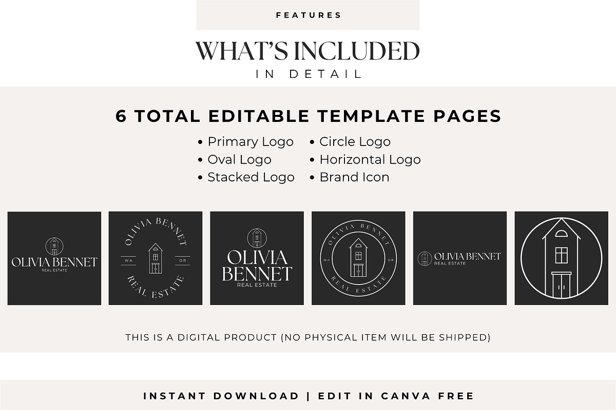 Realtor Canva Logo Kit | Real Estate, a Branding & Logo Template by BrandhavenStudio (Photo 5 of 10)