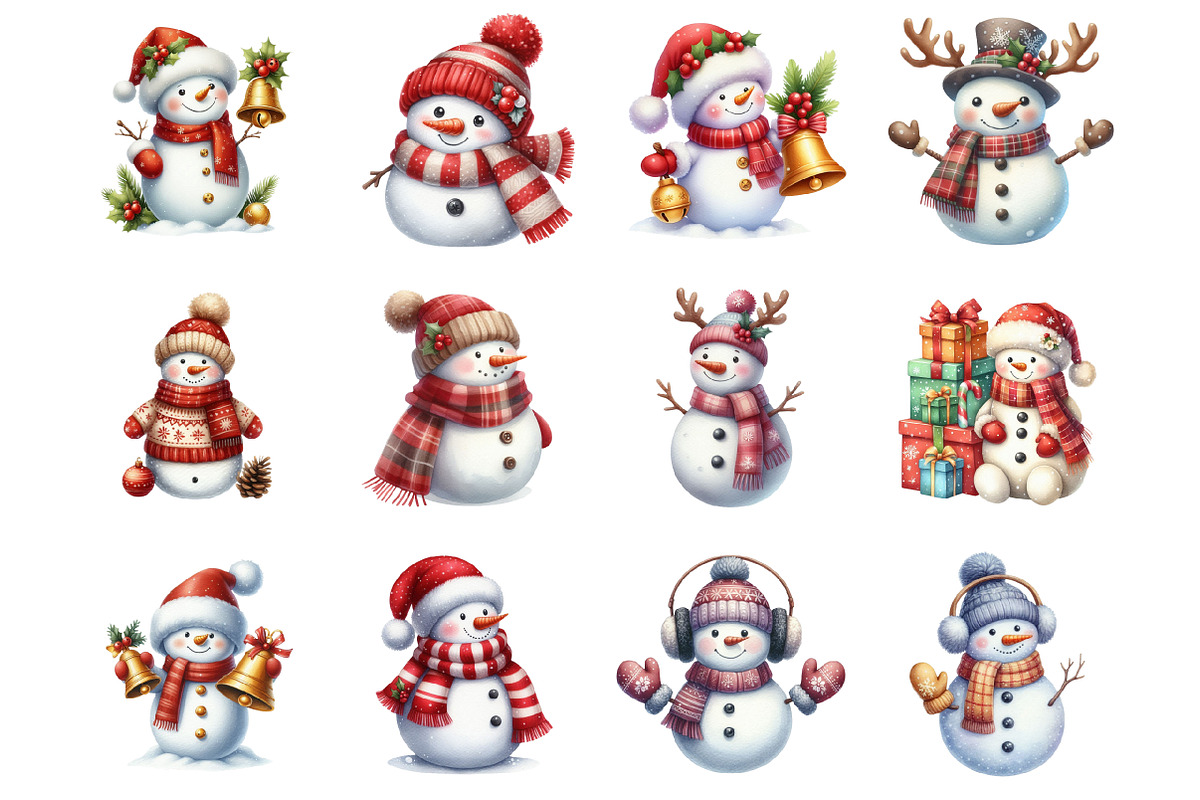 Christmas Snowman, an Illustration by Design Market (Photo 2 of 3)