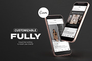 Instagram Social Media CANVA Grunge, a Social Media Template by Vermeulen Design Studio (Thumbnail 5 of 6)