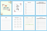 2024-2027 4 year Monthly Planner, a Stationery Template by Designmela01 (Thumbnail 2 of 9)