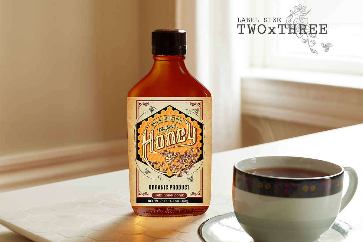 Honey Label_V1, a Branding & Logo Template by Shwet Art (Photo 6 of 6)