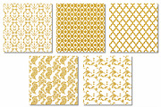 Gold Foil Pattern Digital Papers, a Pattern Graphic by Scrapbook Gems (Thumbnail 3 of 3)