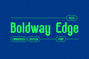 Boldway Edge Condensed Font, a Sans Serif Font by UICreative (Thumbnail 1 of 13)