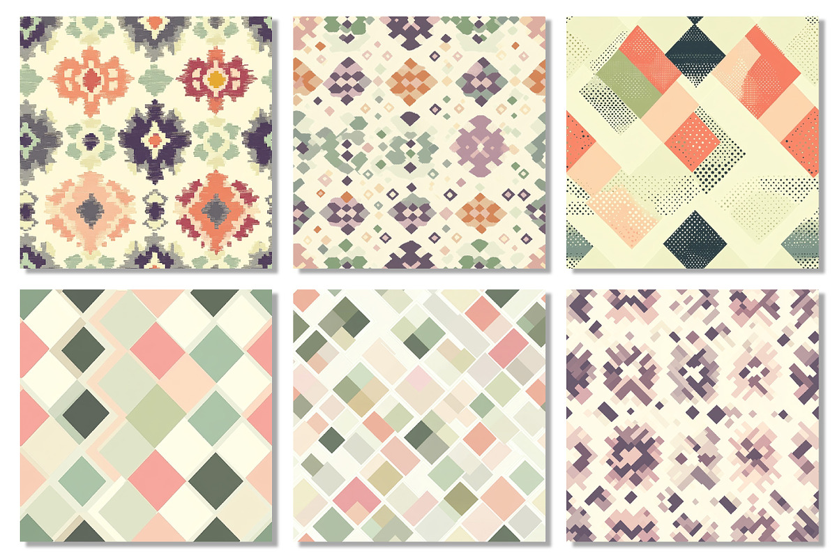 Modern Pixel Geometric Patterns, a Texture Graphic by Dream Creation (Photo 6 of 7)