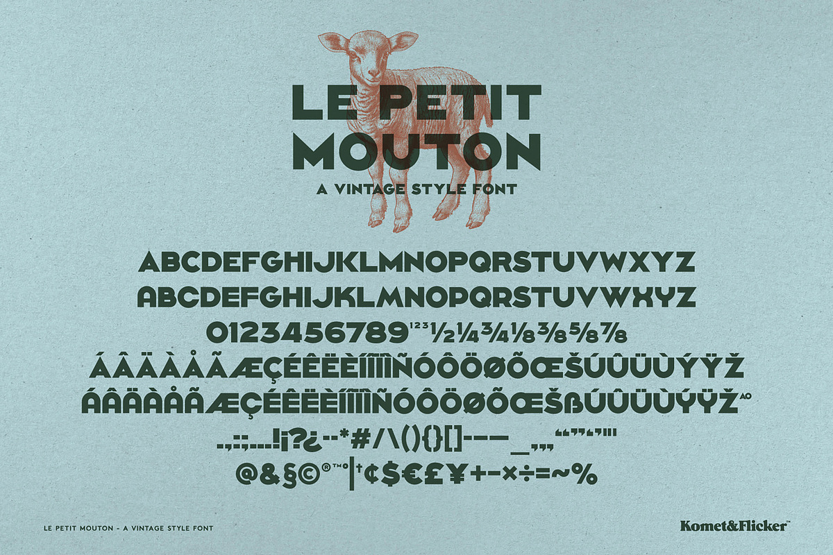 Le Petit Mouton, a Sans Serif Font by Komet & Flicker (Photo 13 of 13)