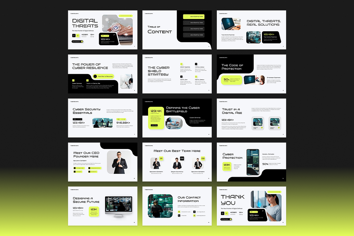 Cyber Security Google Slides, a Presentation Template by Annora Studio (Photo 4 of 7)