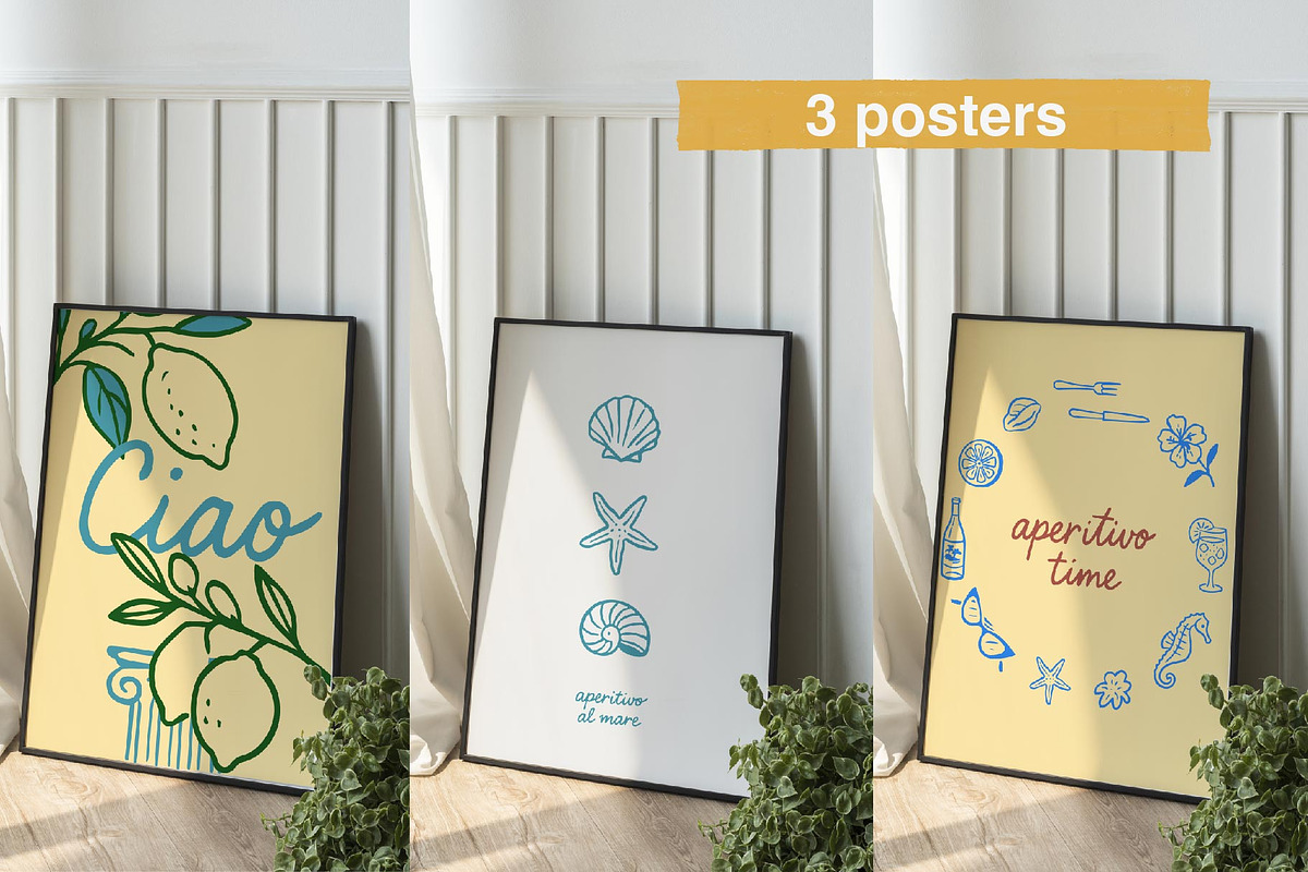 Amalfi Dreams – vector illustrations, an Object Graphic by MayBay Studio (Photo 3 of 4)