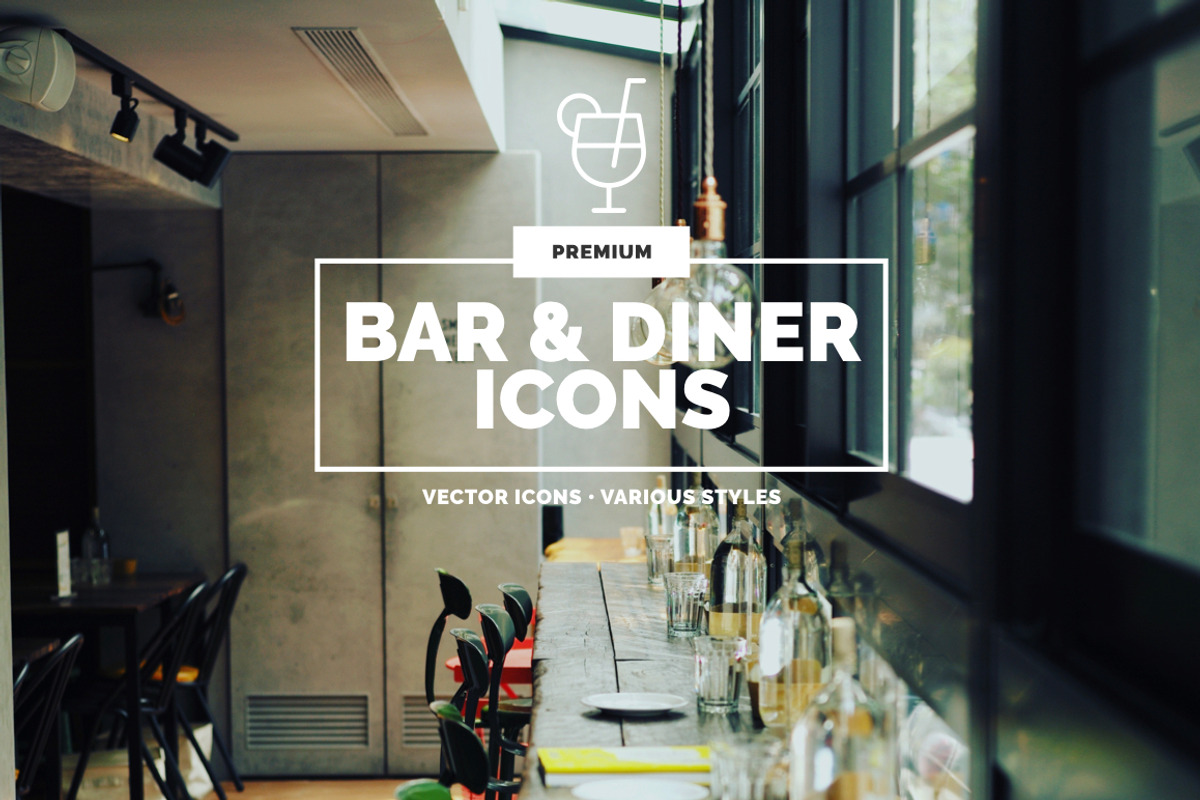 Premium »Bar & Diner« Icons, an Icon by IconUncle (Photo 1 of 4)