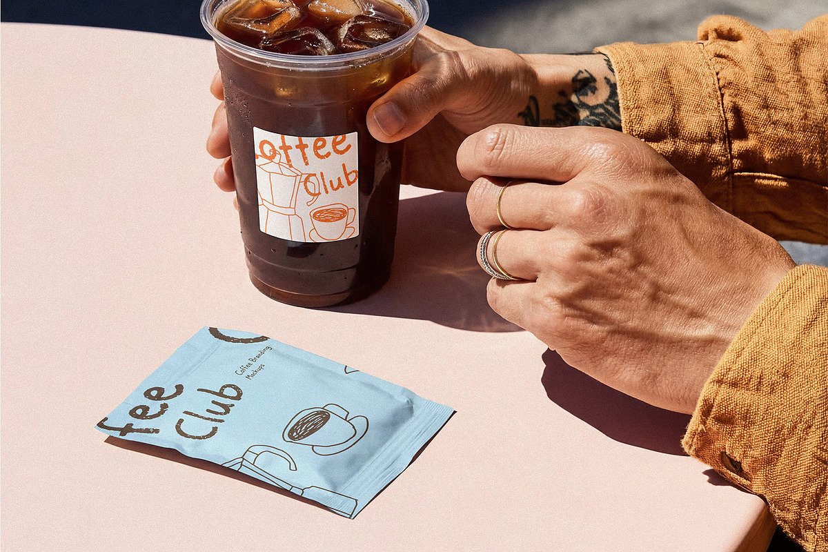 Iced Coffee Cup Mockup, a Cups & Container Mockup by nkate (Photo 1 of 6)
