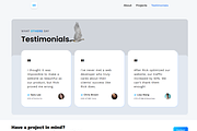 3D Portfolio Template Website, a React Template by WebMasteryStudio (Thumbnail 3 of 7)