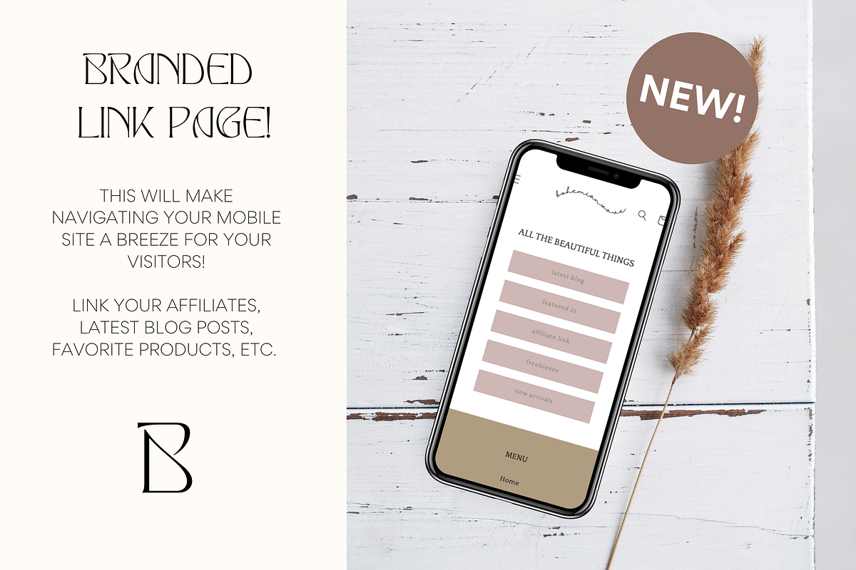 Boho Shopify Theme | Bohemian Wave, a Templates & Theme by Easy Website Themes (Photo 7 of 9)