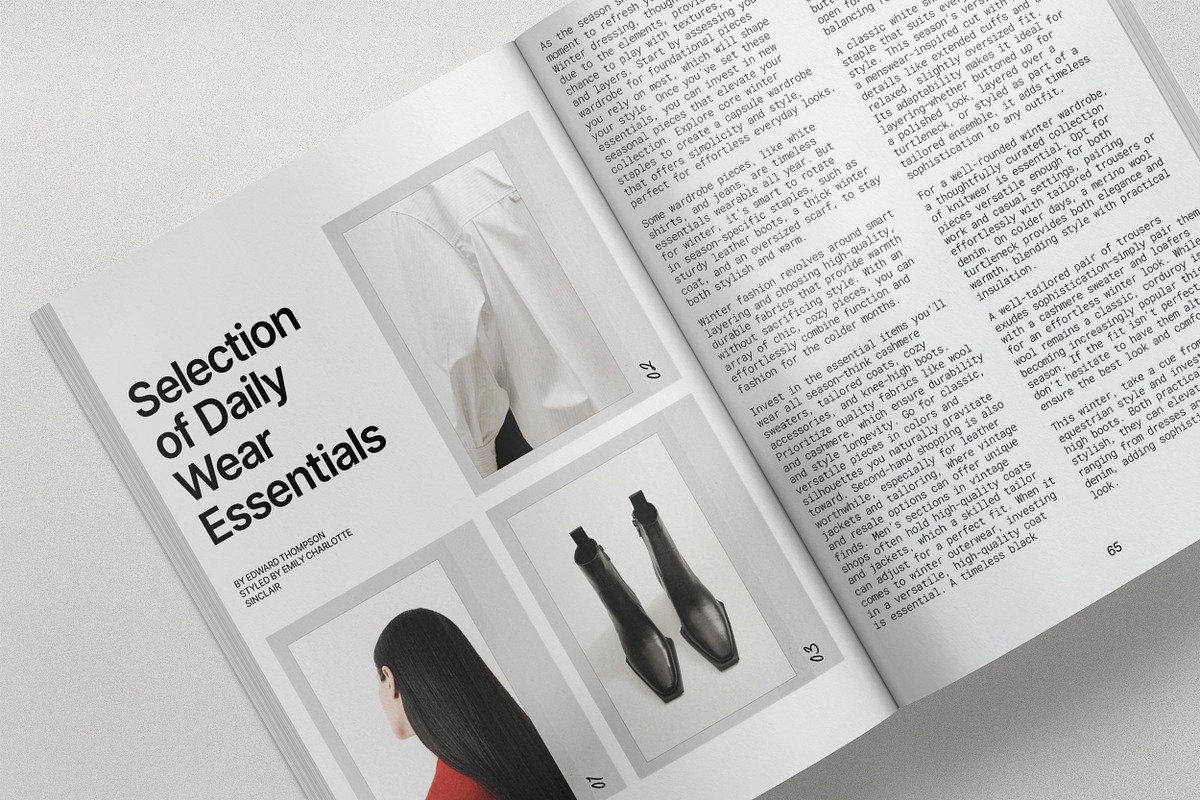 QUINN / Portfolio Magazine Template, a Brochure Template by Studio Dara (Photo 7 of 18)