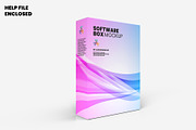Software Box Mockup - 13 Views, a Packaging Mockup by Illusiongraphic (Thumbnail 4 of 27)