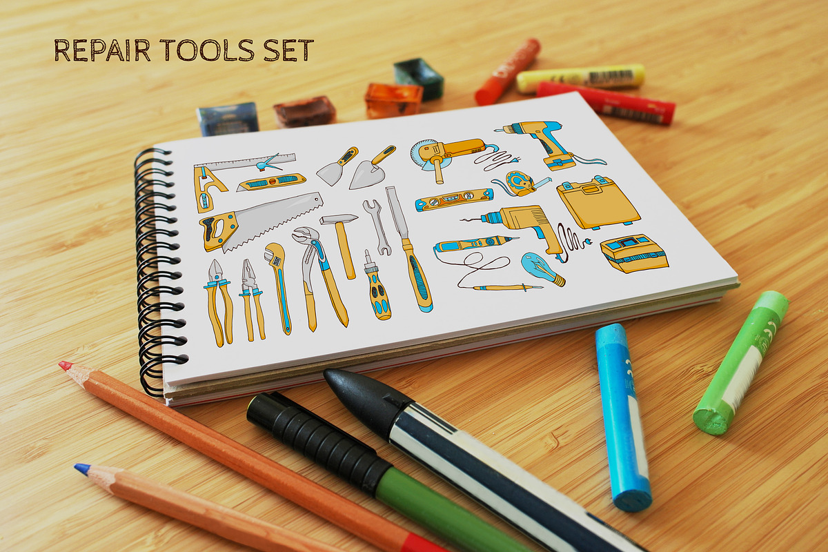 Repair tools collection, an Object Graphic by Karina.sketch (Photo 4 of 4)