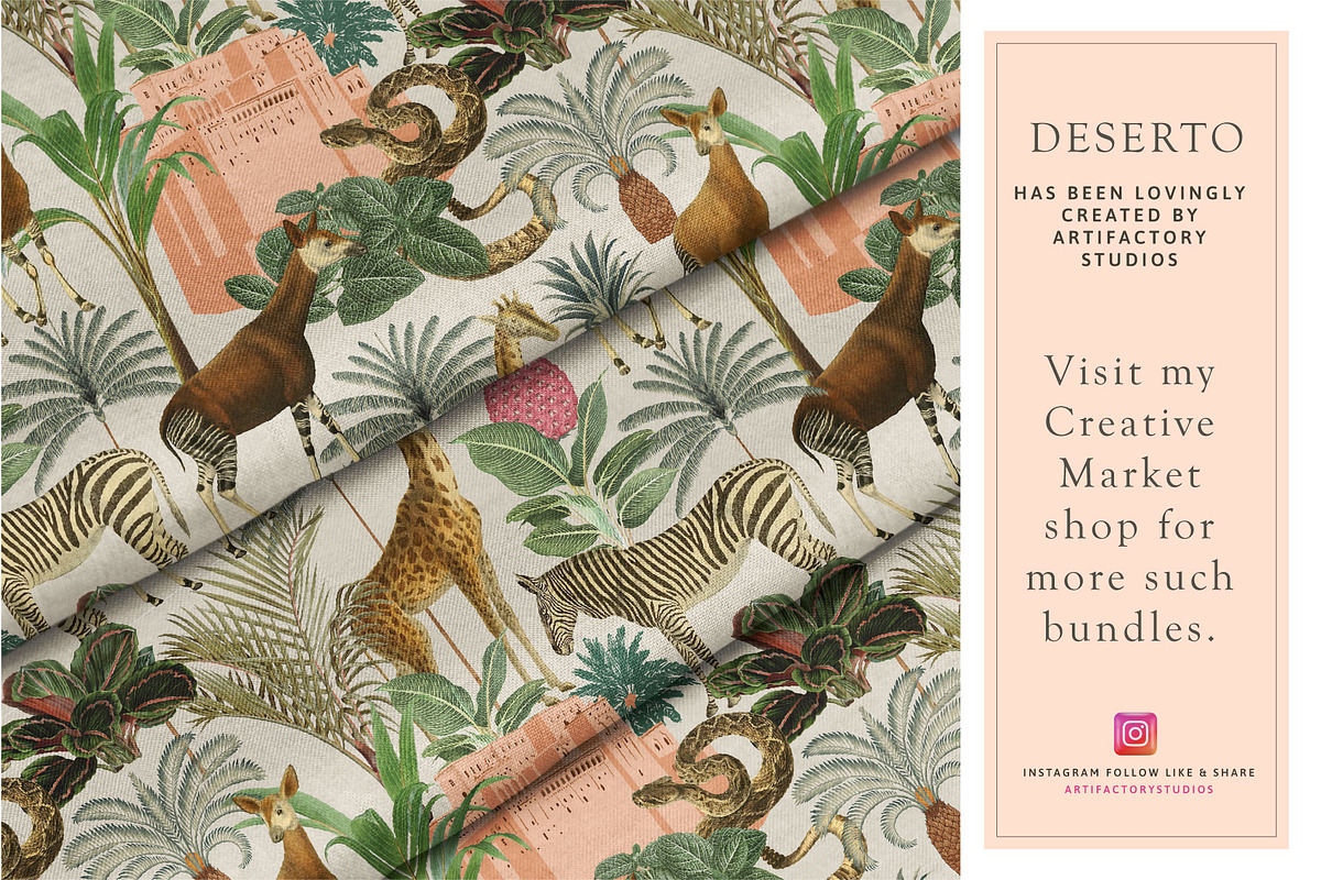DESERTO Wallpaper & Motifs, a Pattern Graphic by Artifactory Studios (Photo 6 of 8)