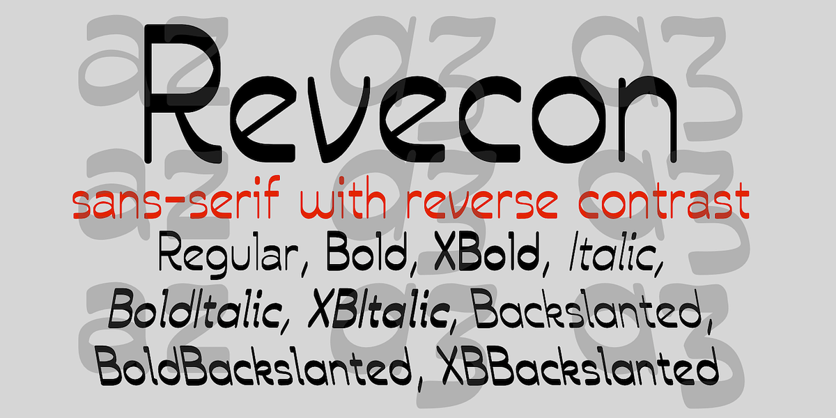 Revecon, a Font by Ingrimayne Type (Photo 2 of 10)