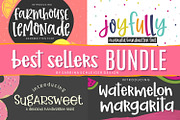 Handwritten Font Best Sellers Bundle, a Font by Sabrina Schleiger Design (Thumbnail 1 of 5)