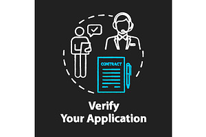 Verify Your Application Chalk Icon