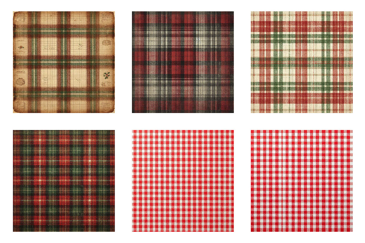 Heritage Christmas Plaid Papers, a Pattern Graphic by fashionaddict (Photo 6 of 6)