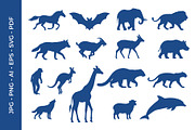 Animal Silhouette Collection Set, an Object Graphic by nandinigraphics (Thumbnail 2 of 7)