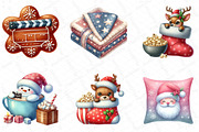 Christmas Movie Night Clipart, an Illustration by DreamPrint404 (Thumbnail 2 of 5)