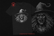 10 Bundle Dark Art Witch Head Women, an Illustration by Morspective (Thumbnail 2 of 7)