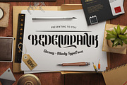 Bedempank, a Font by Arterfak Project (Thumbnail 1 of 7)
