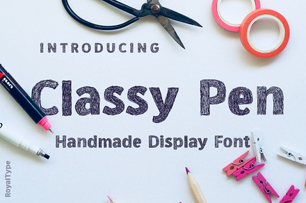 Classy Pen | Scratch Style Font