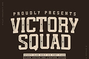Victory Squad, a Slab Serif Font by Mini_World (Thumbnail 1 of 8)